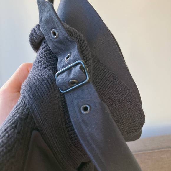 Akris Punto black blue wool cotton cardigan - Picture 6 of 7